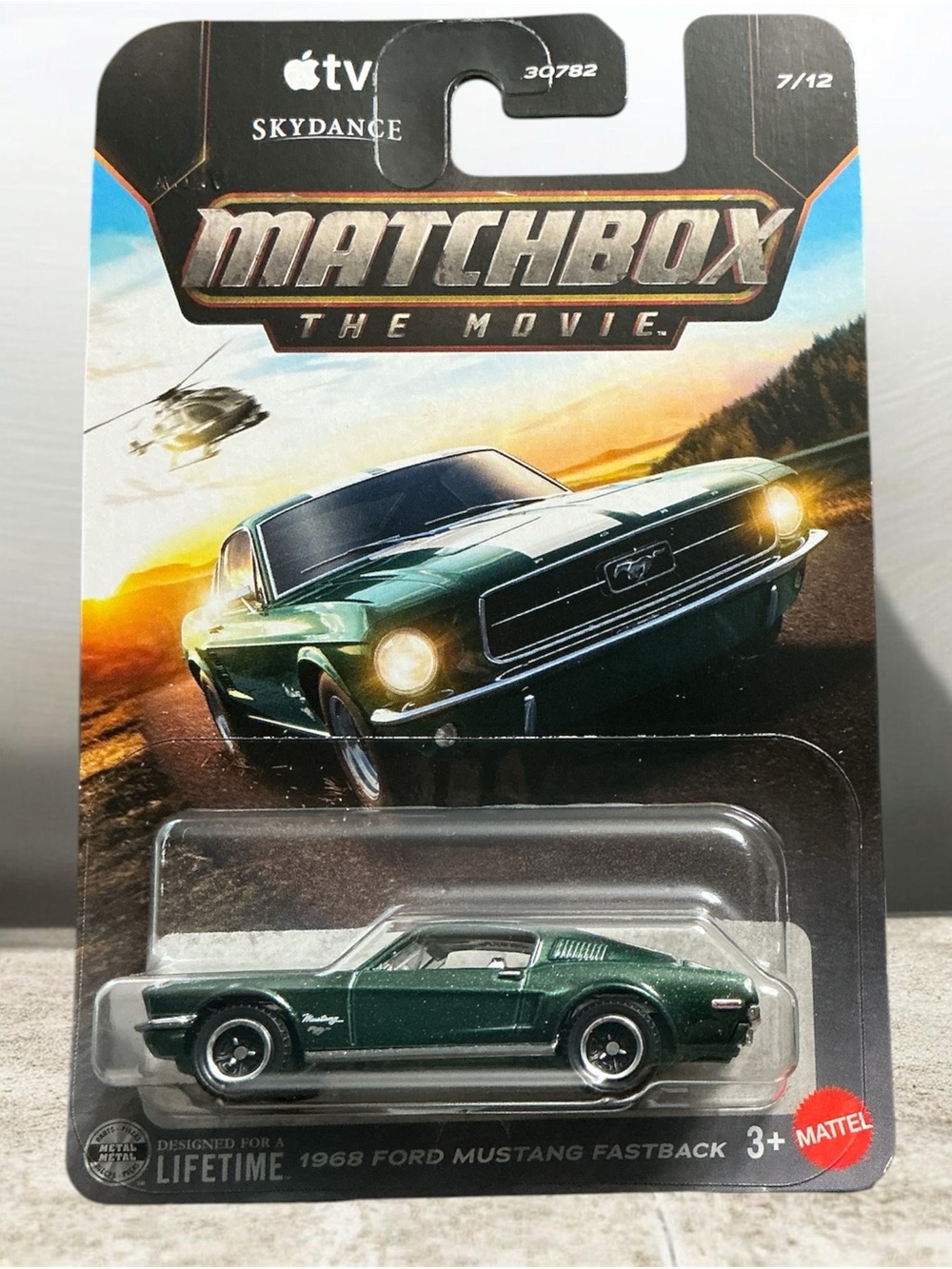 Matchbox Green 1968 Ford Mustang Fastback - Die-Cast Toy Car